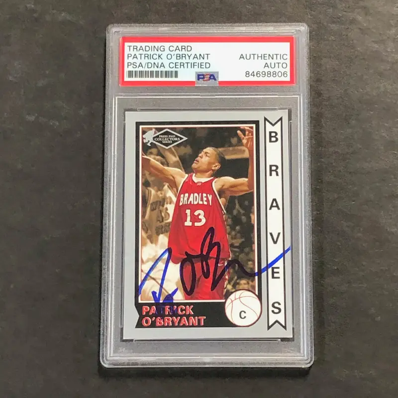 2006 PressPass Braves #2 Patrick O'Bryant Signed Card AUTO PSA Slabbed Bradley