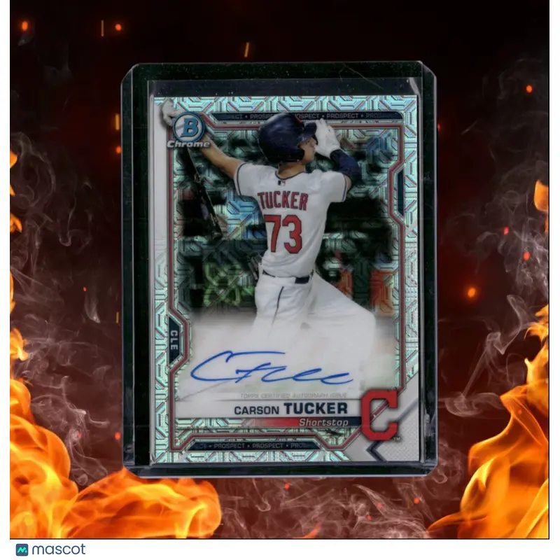 2021 Bowman Chrome Carson Tucker Mojo Prospect Auto #BCMA-CT