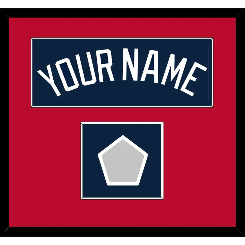 Atlanta Name & World Series Champions Patch - Alternate Road Blue - Single Mat 2