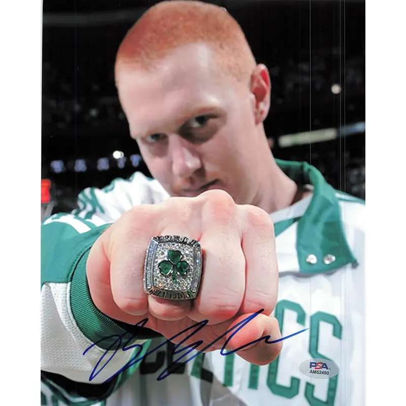 Brian Scalabrine signed 8x10 photo PSA/DNA Boston Celtics Autographed