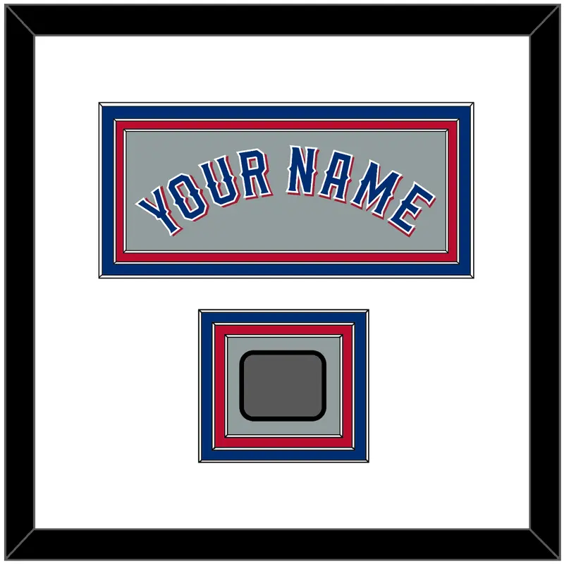 Texas Name & World Series Jersey Patch - Road Gray (2020-2023) - Triple Mat 1