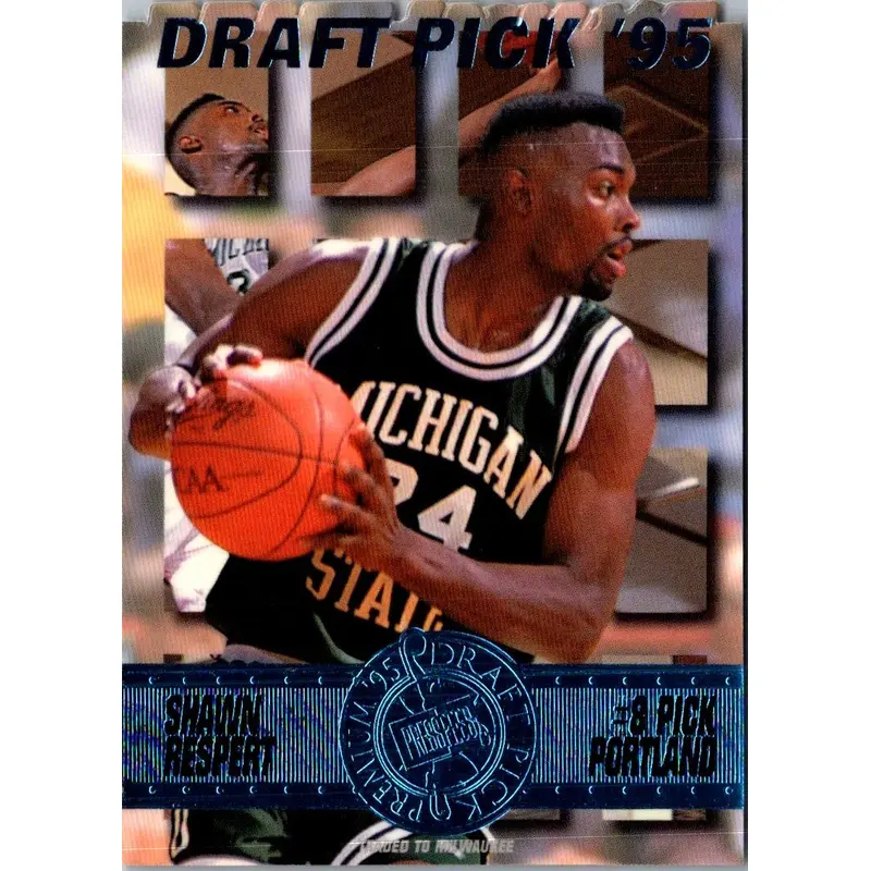 1995 Press Pass Premium Draft Picks Die Cuts Blue Shawn Respert #8