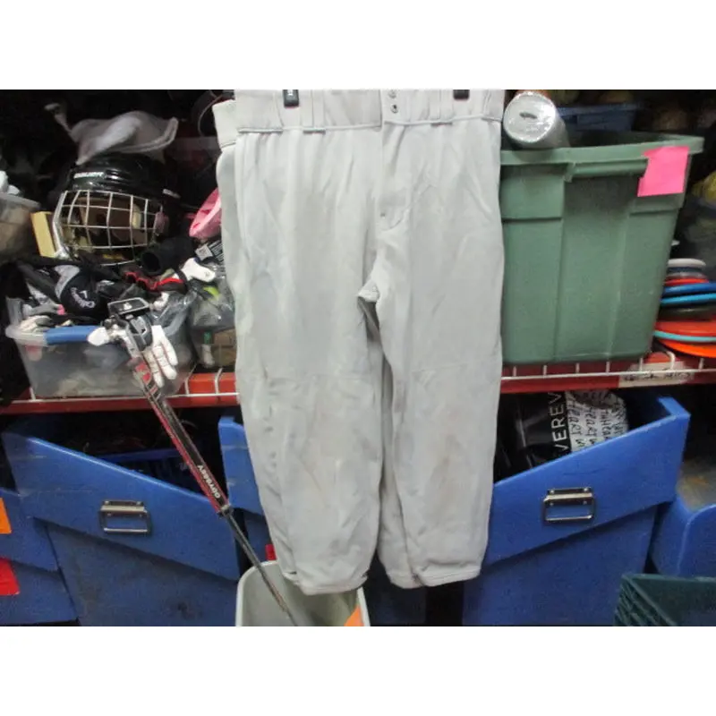 Used Victory Grey Baseball Pants Size 34