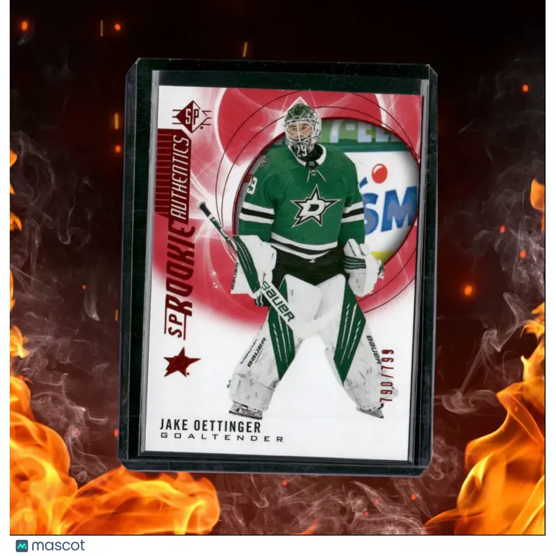 2020-21 SP Authentic Jake Oettinger Authentics Red Rookie 790/799 #136