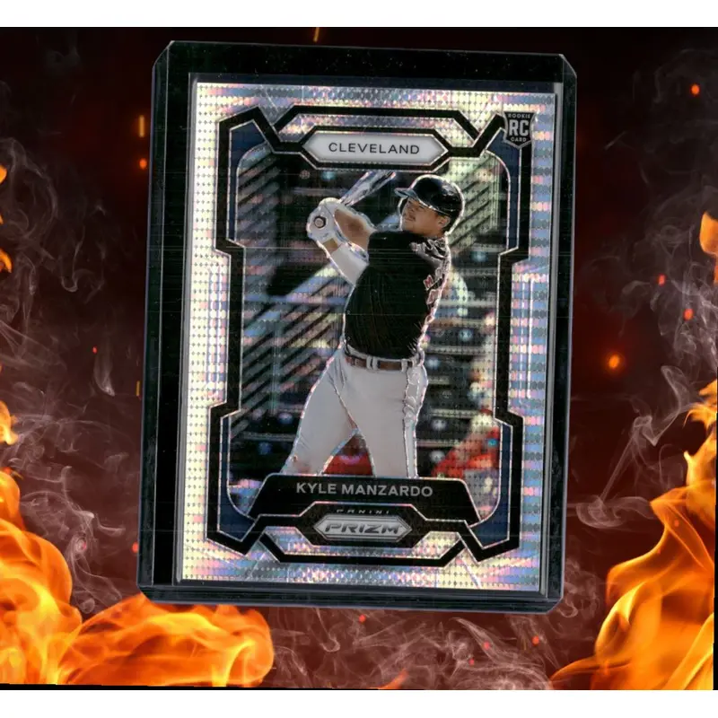 2024 Panini Prizm Kyle Manzardo Pulsar Prizm Rookie 081/499 #154