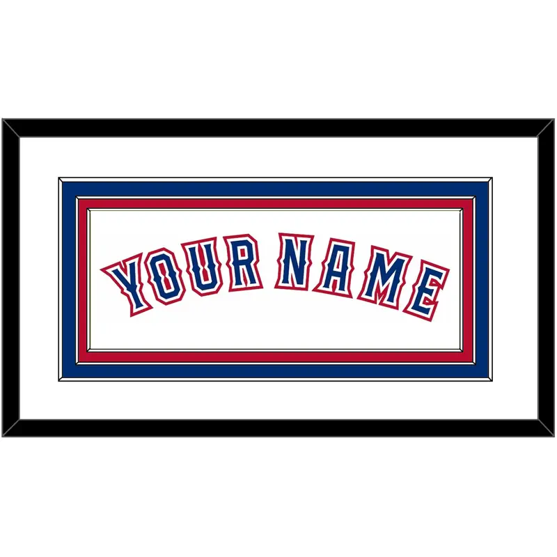 Texas Name - Home White (2016-2019)- Triple Mat 1