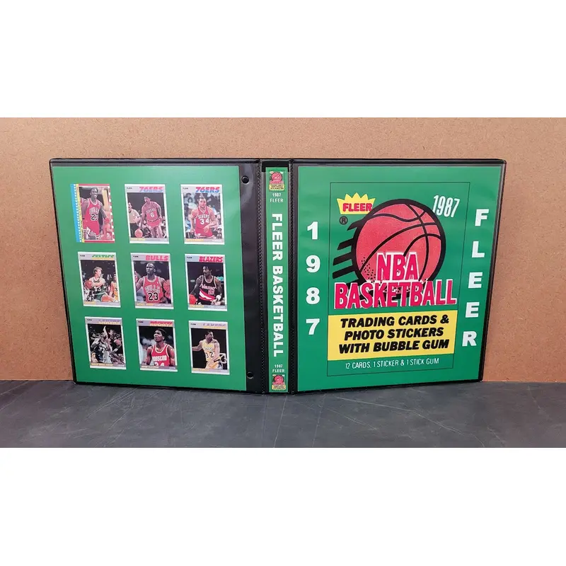 1987 Fleer Basketball Cards Custom Made Album Binder Inserts 3 Sizes - 3608