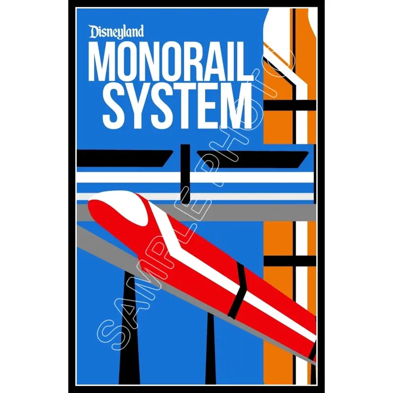 Disneyland Monorail #2 Poster 11X17 - 1276