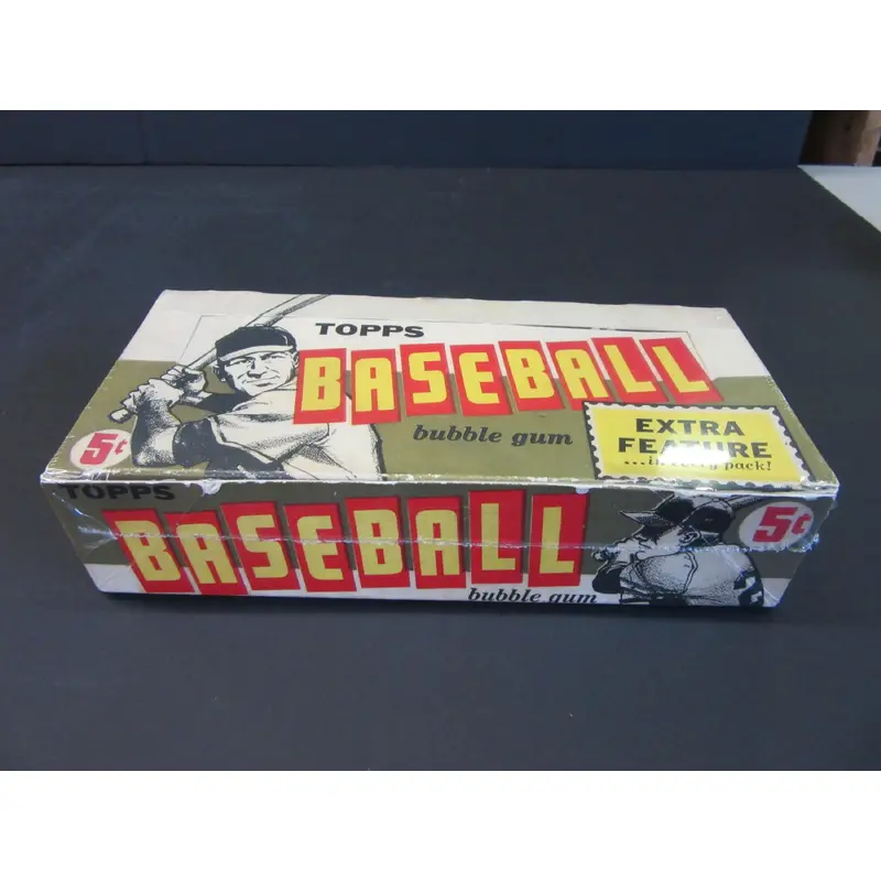 1961 Topps Baseball 5 Cent Empty Display Box (Extra Featu