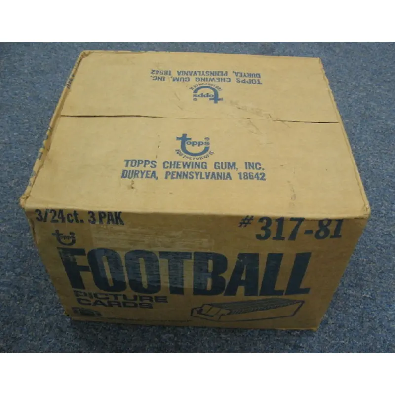 1981 Topps Football Grocery Rack Pack Case (3/24)