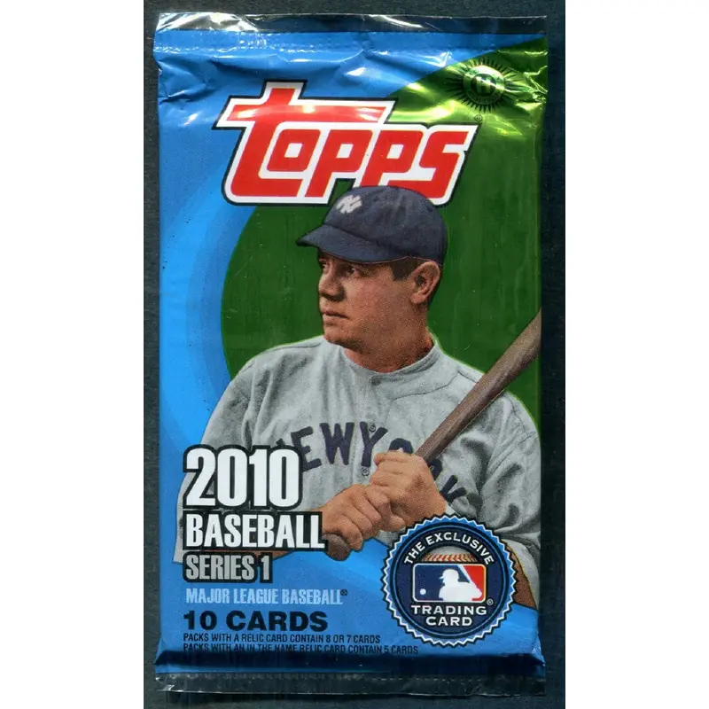 2010 Topps Baseball Unopened Series 1 Pack (Hobby) (PS) (10)