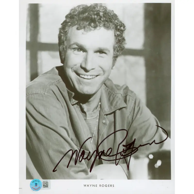 Wayne Rogers M*A*S*H Authentic Signed 8x10 Photo Autographed BAS #BL81223