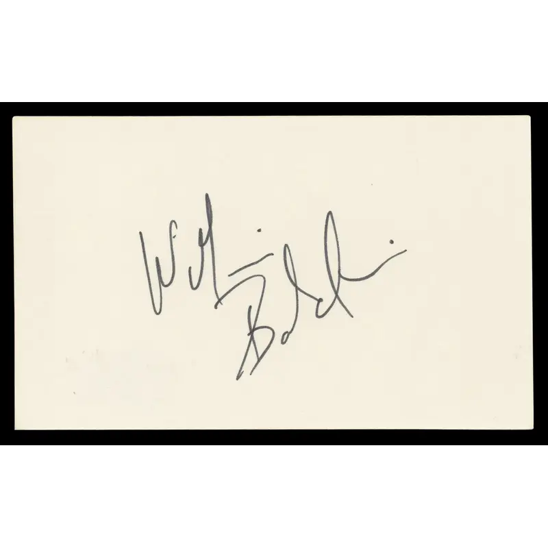William Baldwin Backdraft Authentic Signed 3x5 Index Card BAS #BN06372