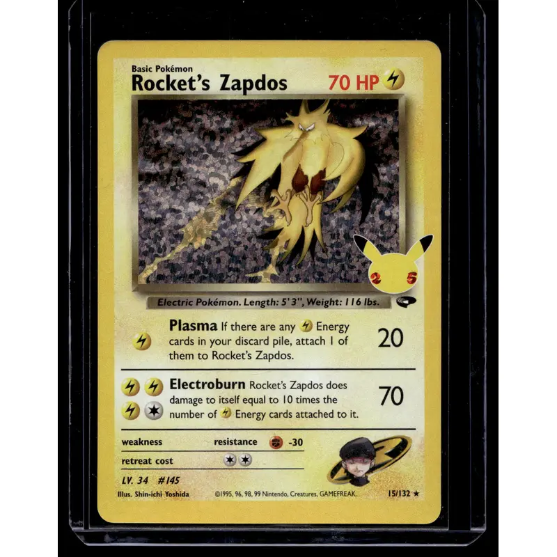2021 Pokemon - Celebrations - Classic Collection - Holo - Rocket's Zapdos #15/132