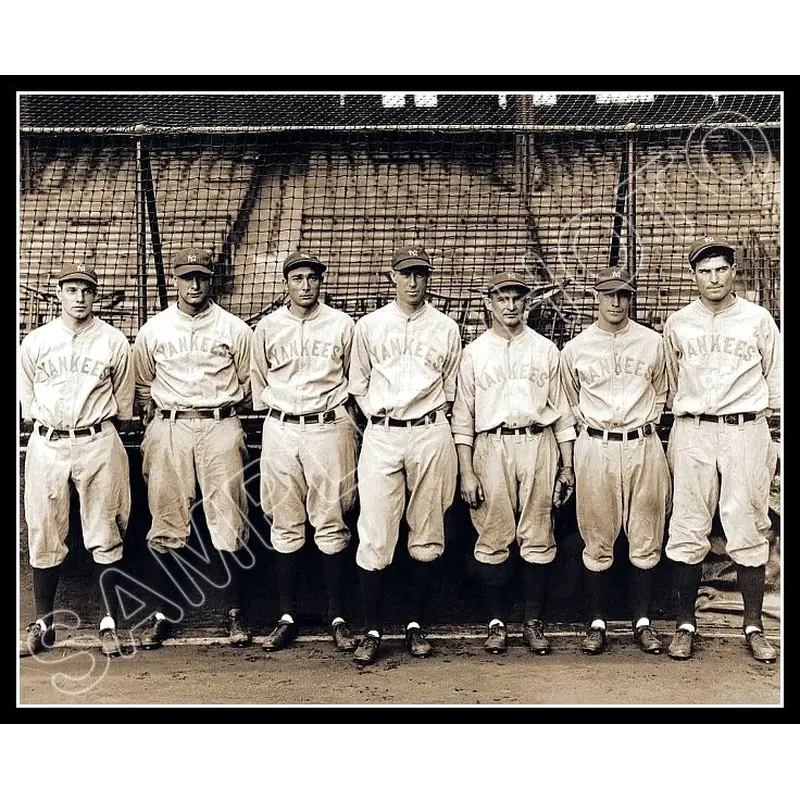 1928 New York Yankees 8X10 Photo - Gehrig Lazzeri Koenig Durocher - 864