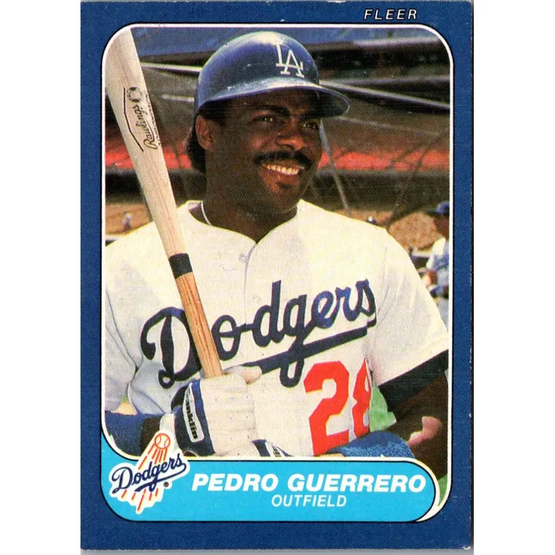 1986 Fleer Pedro Guerrero #130