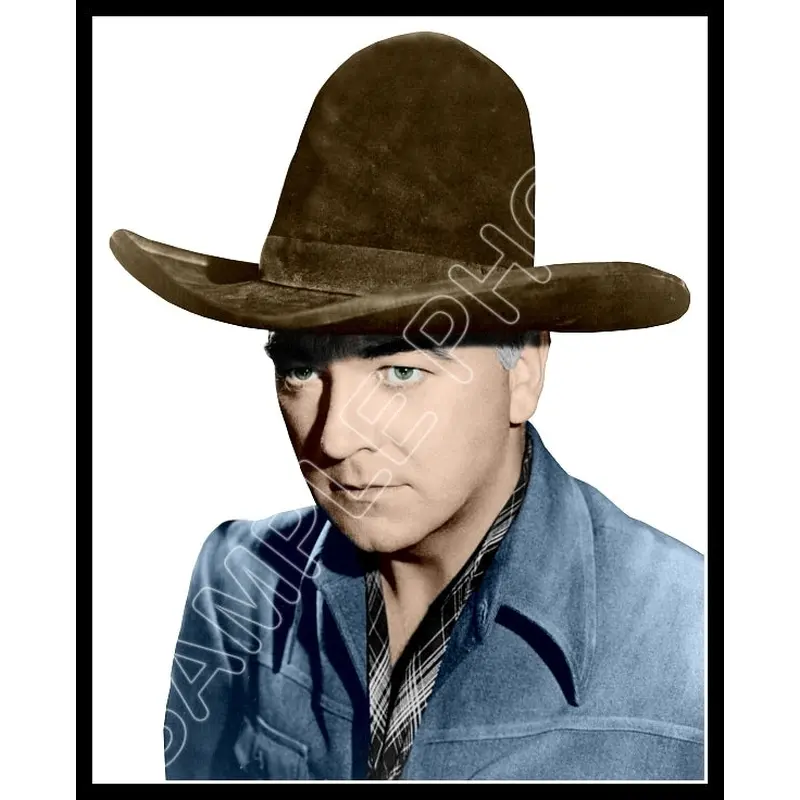 Hopalong Cassidy Colorized 8X10 Photo - 3151