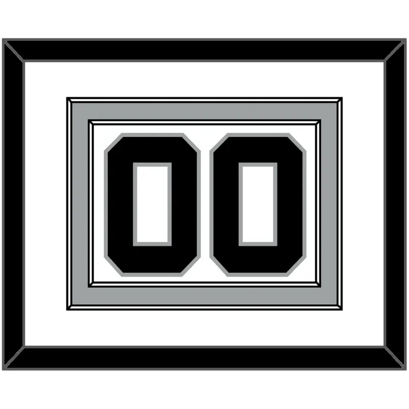 San Antonio Number - Home White (1989-2002) - Double Mat 1