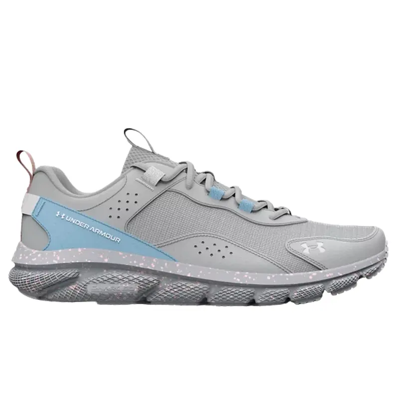 UNDER ARMOUR WOMEN TENNIS SHOE GRAY UA W CHARGED VESSERT SPKLE, 3025751-107