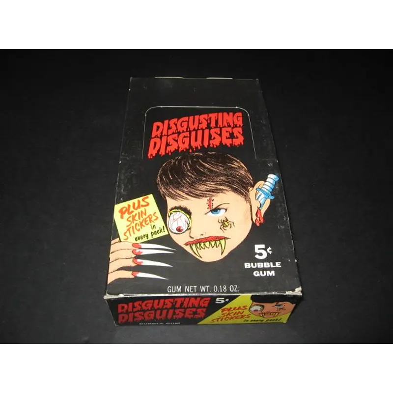 1967 Topps Disgusting Disguises Five Cent Empty Display Box
