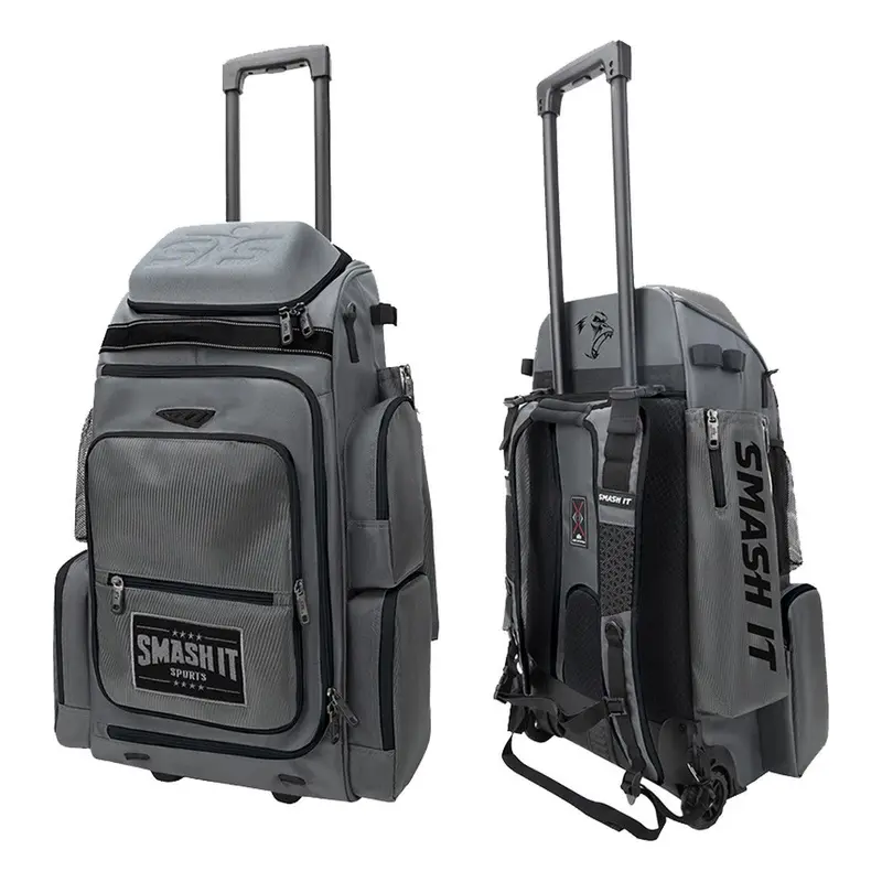 2025 Smash Ops Lil Guerrilla Hybrid Roller/Bat Pack Bag - Charcoal/Black