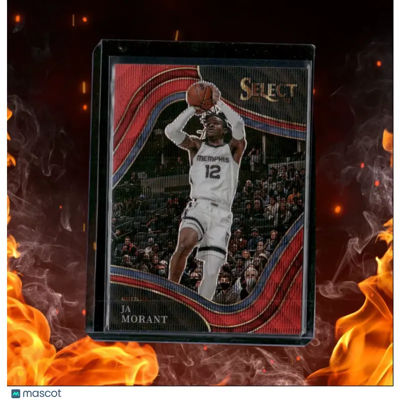 2021-22 Panini Select Ja Morant Red Wave Prizm Courtside #214