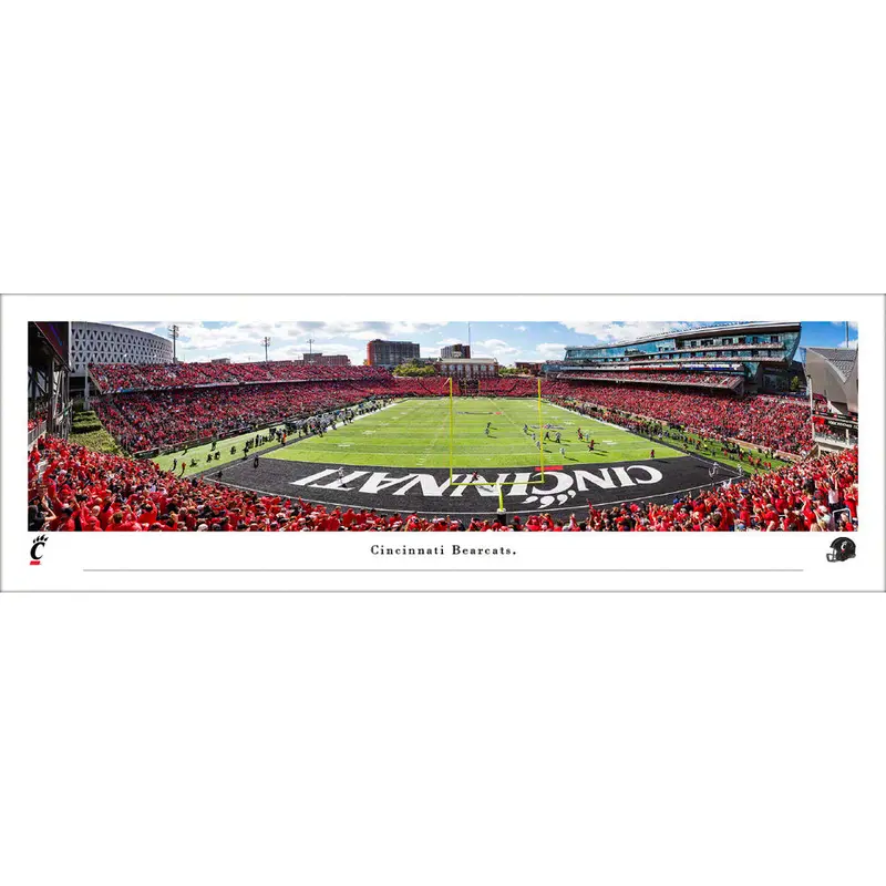 Cincinnati Bearcats Nippert Stadium Gameday Panoramic Poster Print - Blakeway 2021