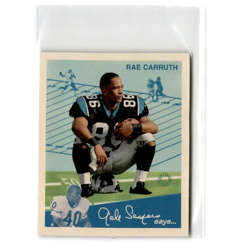 1997 Fleer Goudey II Rae Carruth #86 Rookie