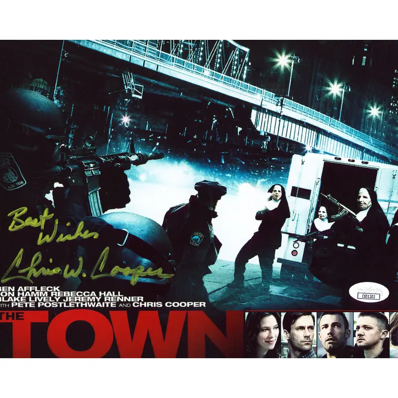 Chris Cooper The Town "Best Wishes" Authentic Signed 8x10 Photo JSA #CE01202