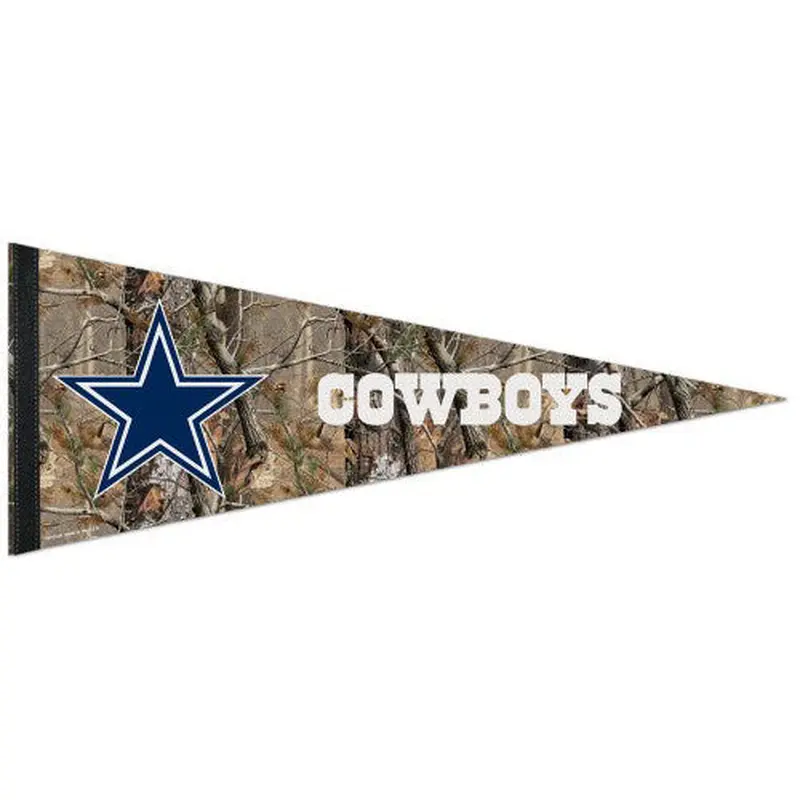 Dallas Cowboys Realtree Camo Style Premium NFL Felt Pennant - Wincraft
