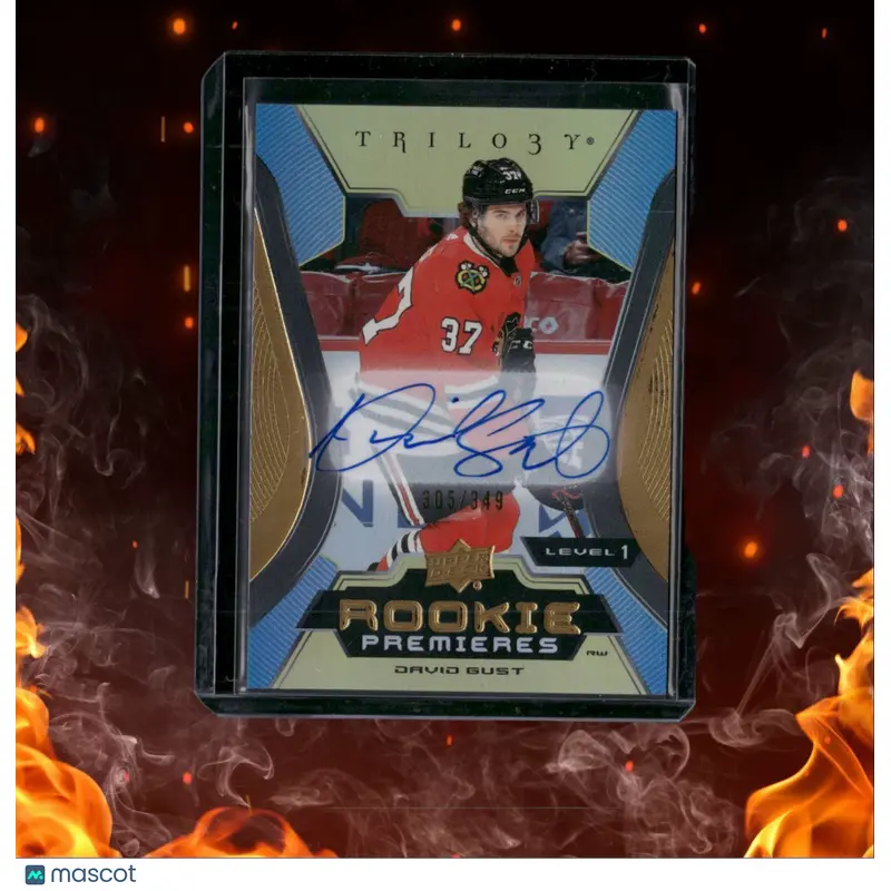 2023-24 Upper Deck Trilogy David Gust Level 1 Rookie Auto 305/349 #120