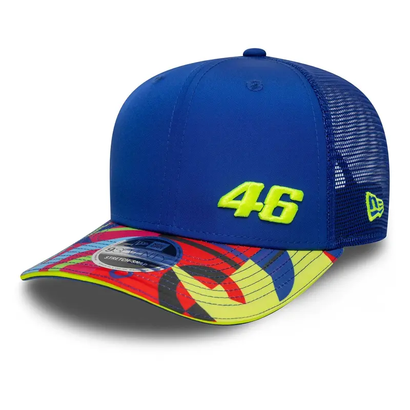 VR46 Vale Fanwear Dark Blue 9SEVENTY Stretch Snap Adjustable Cap