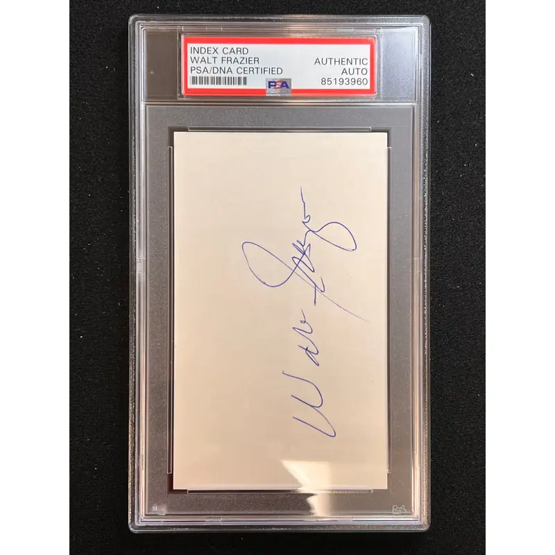 Walt Frazier Signed Cut AUTO PSA Slabbed Knicks