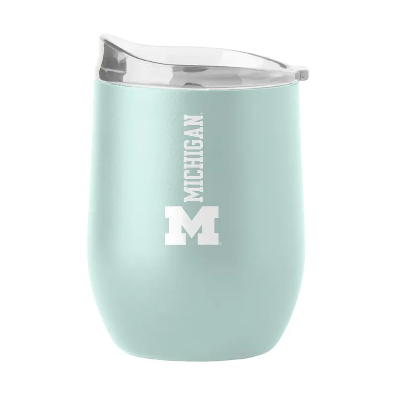 Michigan 16oz Vertical Powder Coat Curved Beverage