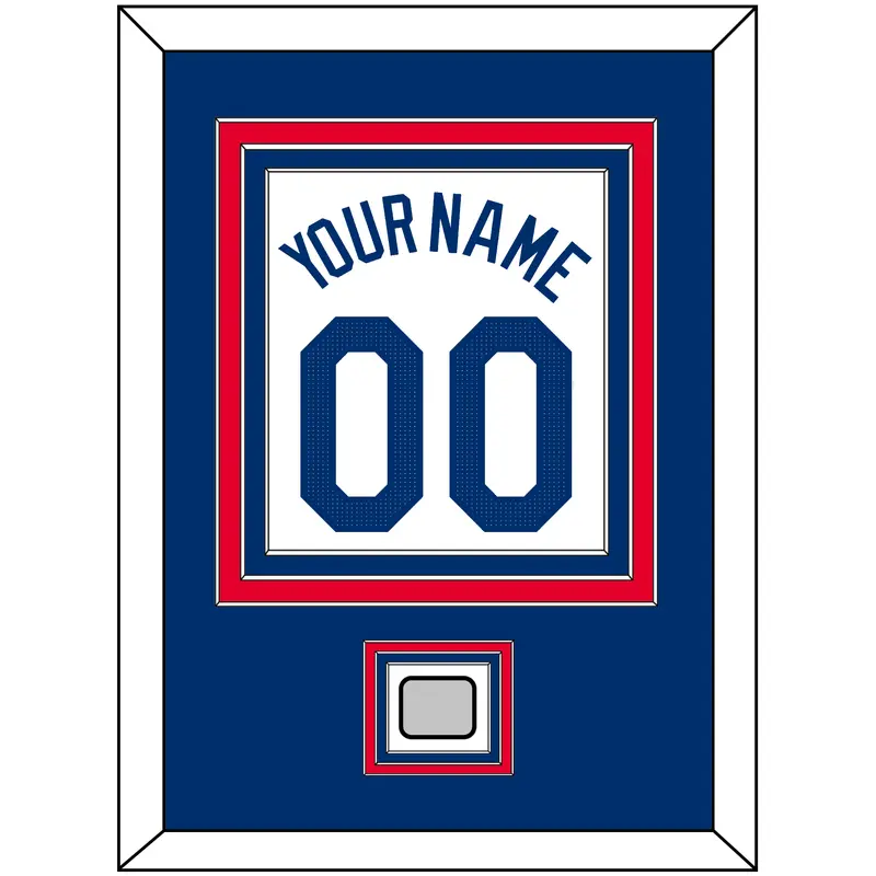 Los Angeles Name, Number & World Series Champions Patch - Home White - Triple Mat 3