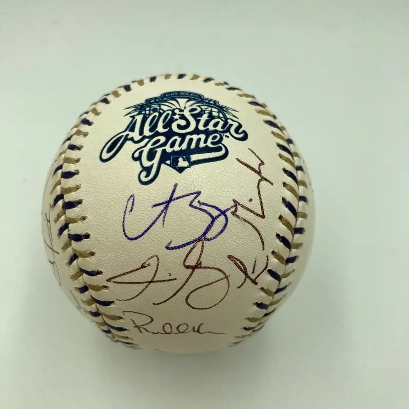 2002 All Star Game Team Signed Baseball With MLB Authentic Hologram