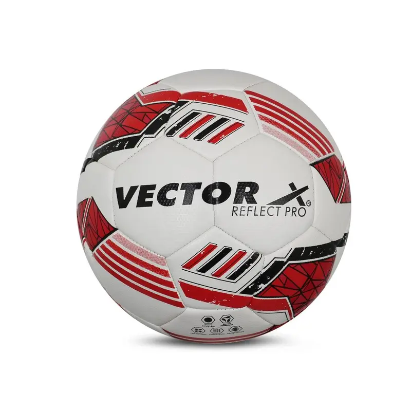 VECTOR X Reflect Pro Thermo Fusion Embossed PU Football - (Pack of 1) | Kibi Sports