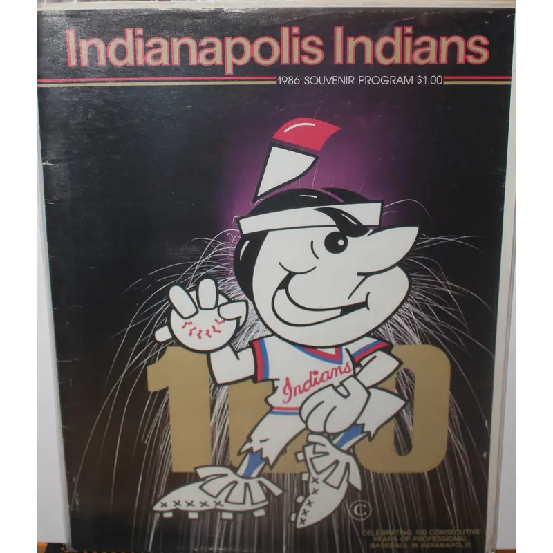 1986 Omaha Royals vs Indianapolis Indians Baseball Program