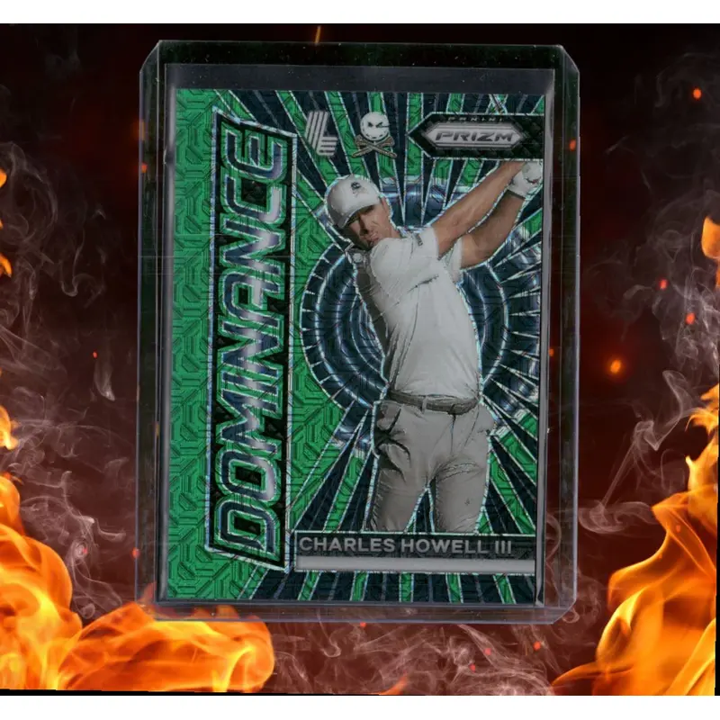 2024 Panini Prizm LIV Golf Charles Howell III Dominance Green Mojo Prizm 23/54