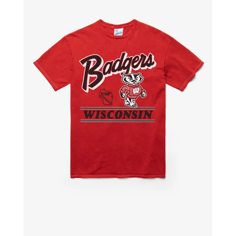 WISCONSIN BADGERS FLY BY VINTAGE '47 TUBULAR TEE