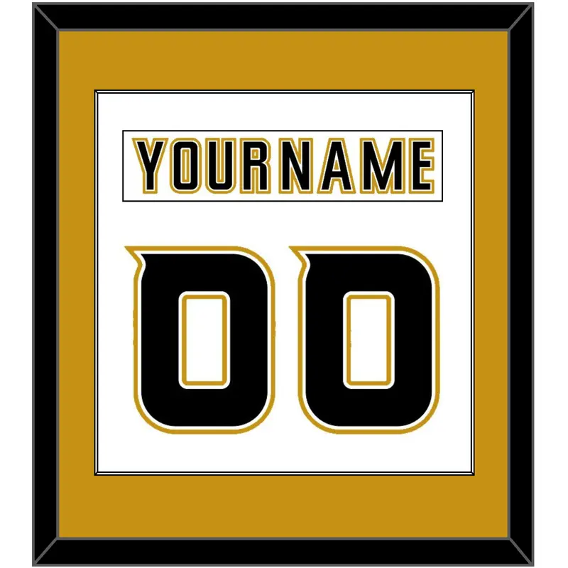 Anaheim Nameplate & Number (Back) Combined - Road White (2006-2014) - Single Mat 2