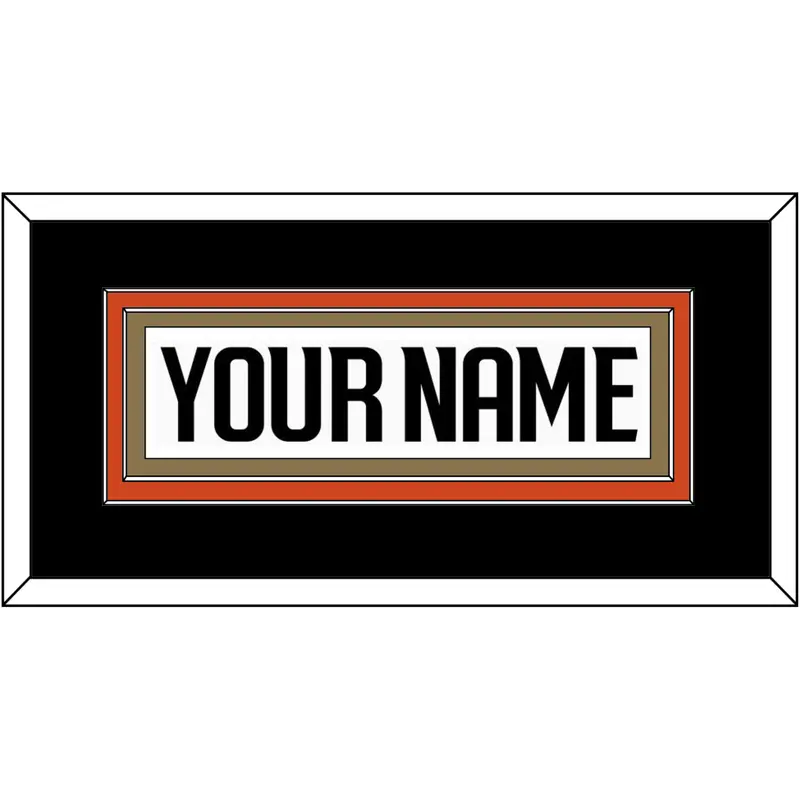Anaheim Nameplate - Road White - Double Mat 3