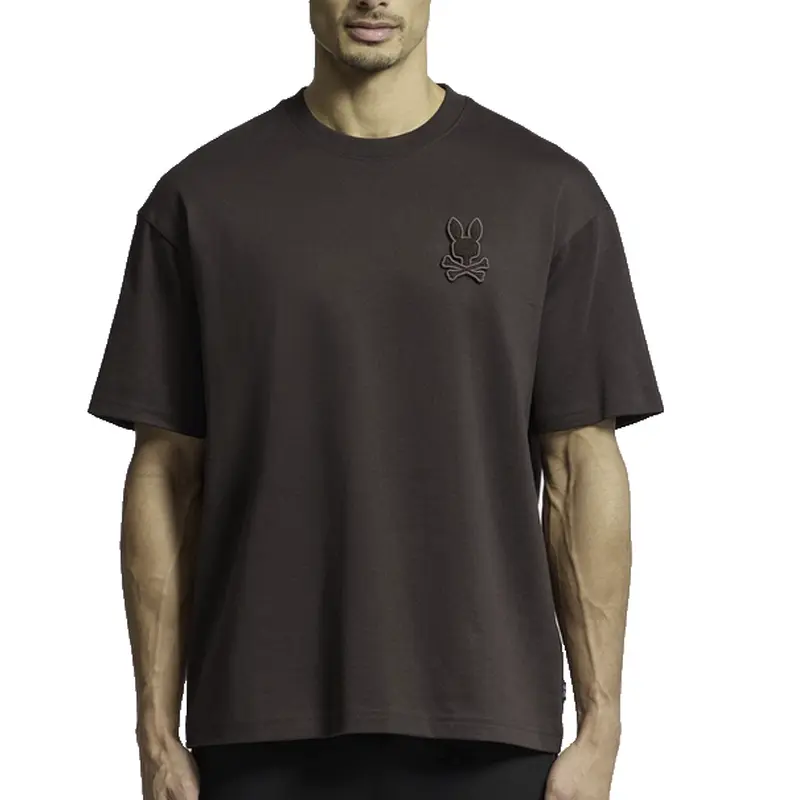 PSYCHO BUNNY T-SHIRT MEN B6U215E200 BLK