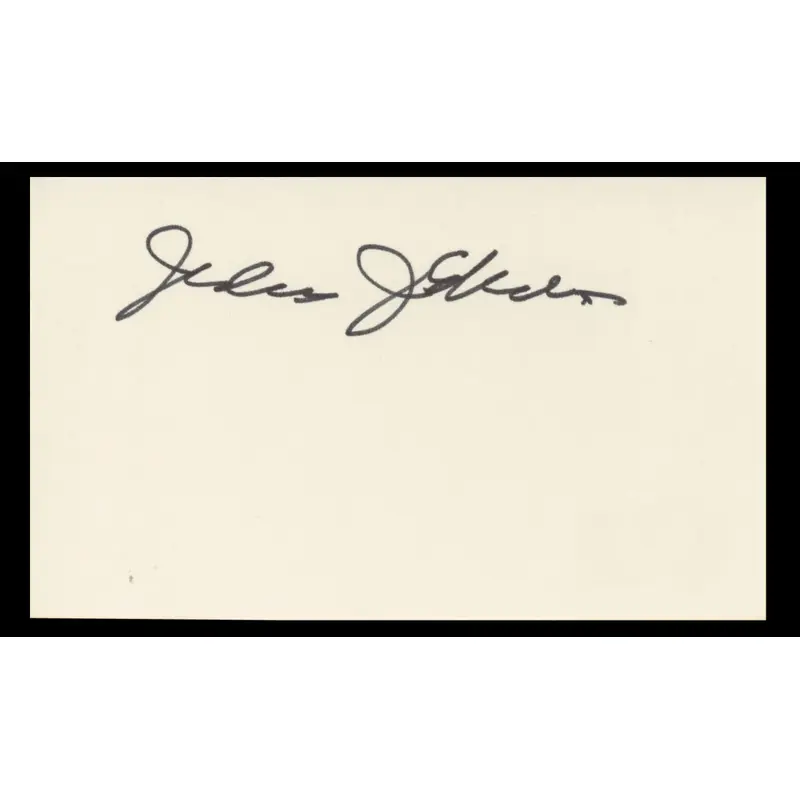 Julius Epstein Casablanca Authentic Signed 3x5 Index Card BAS #BT01216