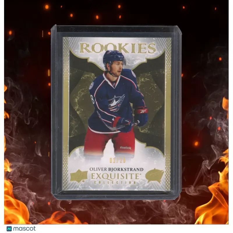 2016-17 Upper Deck Exquisite Collection Oliver Bjorkstrand Rookies 01/28 #R-2