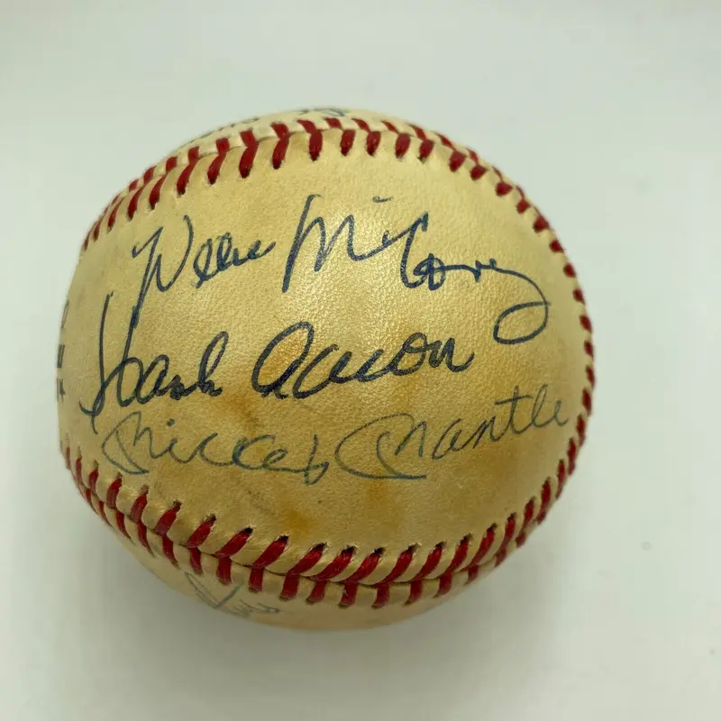 500 Home Run Signed Baseball Mickey Mantle Ted Williams Willie Mays 11 Sigs JSA