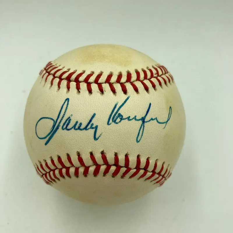 Sandy Koufax Signed Official National League Baseball Bold Sig With JSA COA