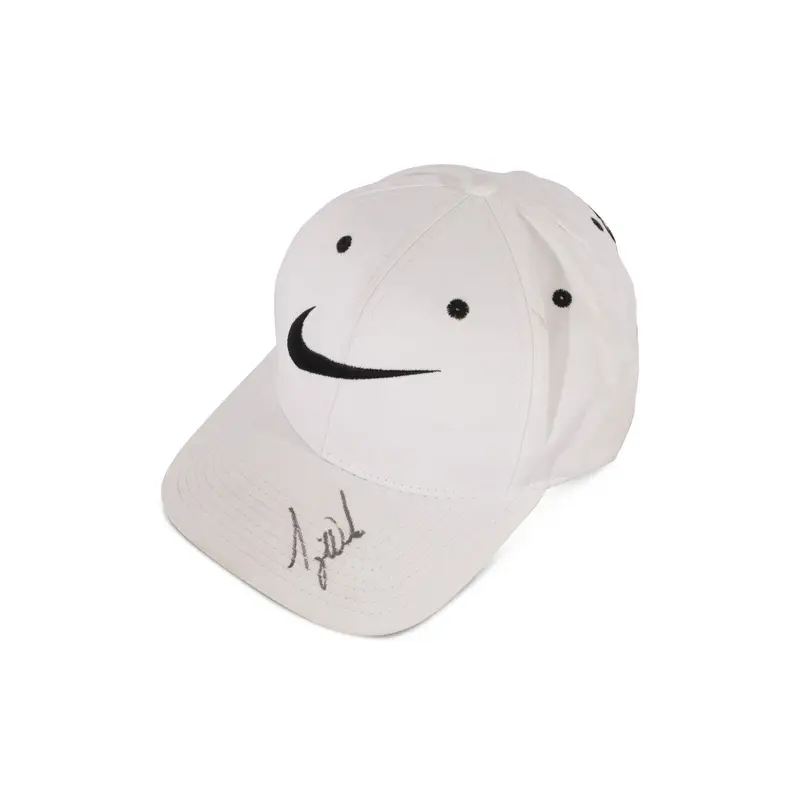 Tiger Woods Early Career 1990's Signed Nike Golf Hat PSA DNA COA