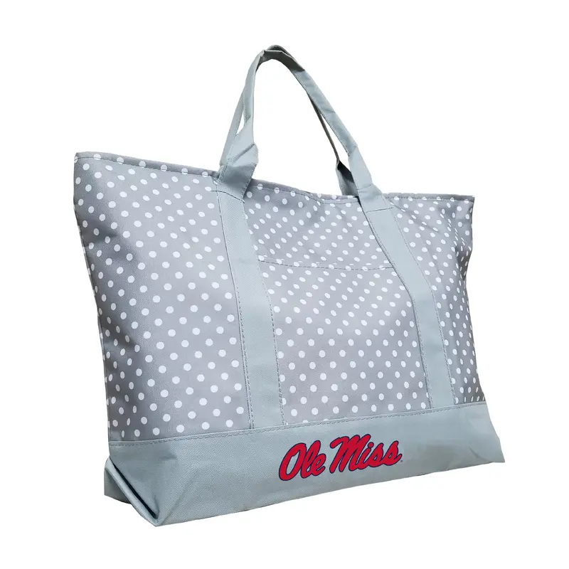 University of Mississippi Gray Dot Tote f/ Primary Wdmk