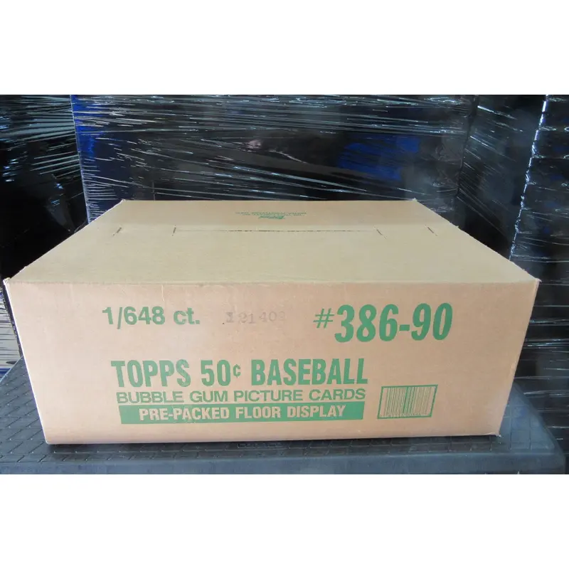 1990 Topps Baseball Wax Pack Display Case (18 Box)